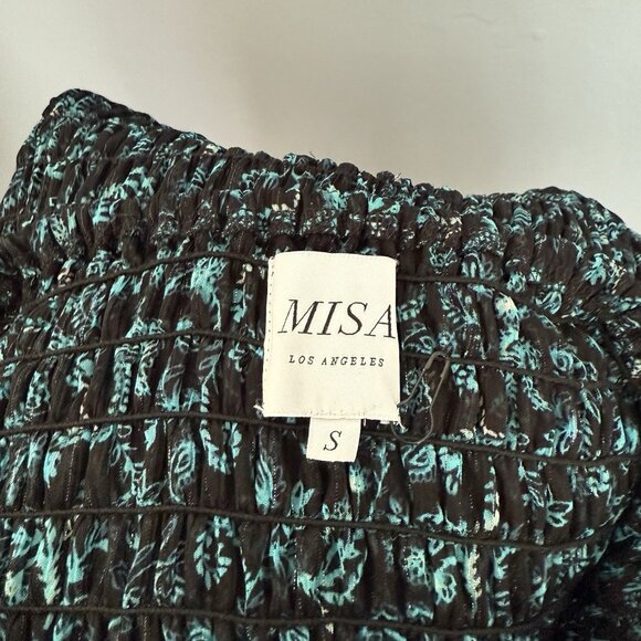 MISA Los Angeles Rashida Smocked Midi Dress - Picture 8 of 12